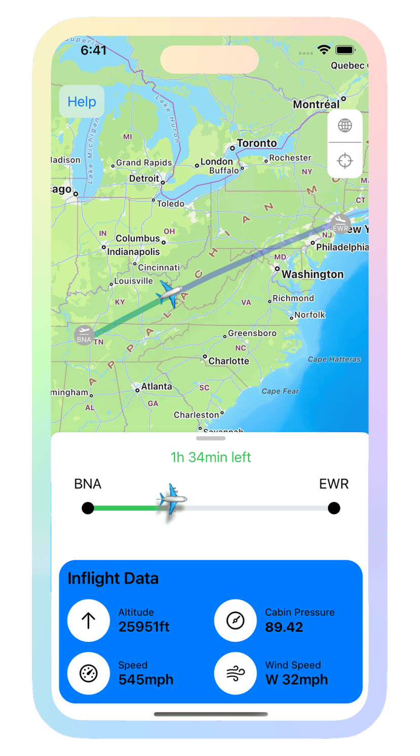 InFlight Data UI